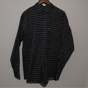 ARIAT - Green/White Patterned Western Shirt - Size: Large